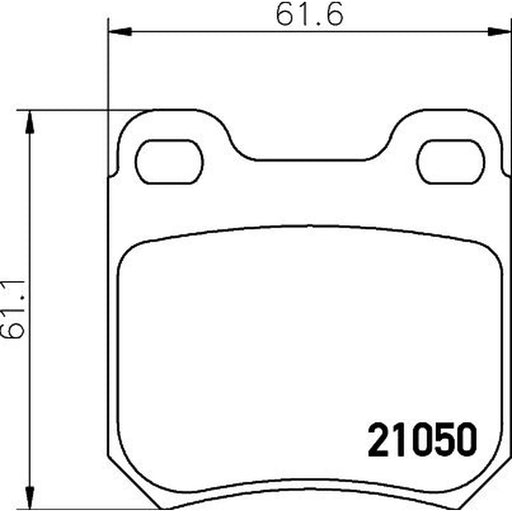 Mintex Rear Brake Pad Set MDB1651