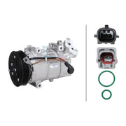 Hella Air Conditioning Compressor fits Renault Captur I 2013-2019 1.5