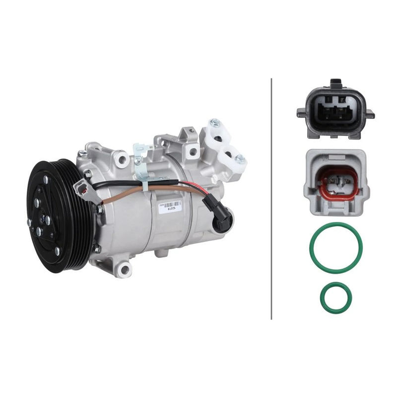Hella Air Conditioning Compressor fits Renault Captur I 2013-2019 1.5