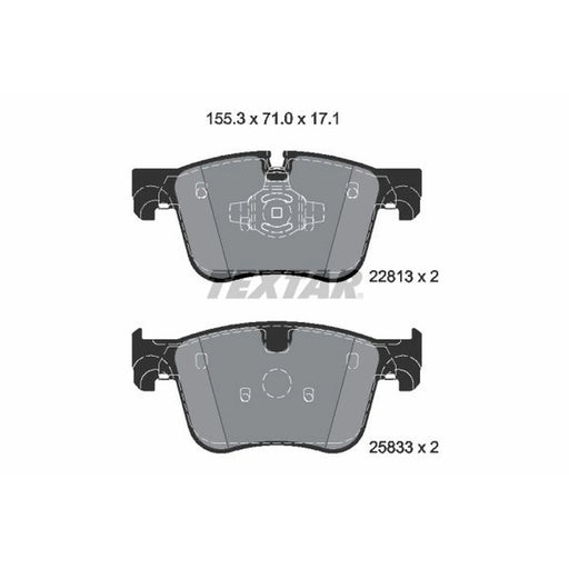 Textar Front Brake Pad Set 2281301