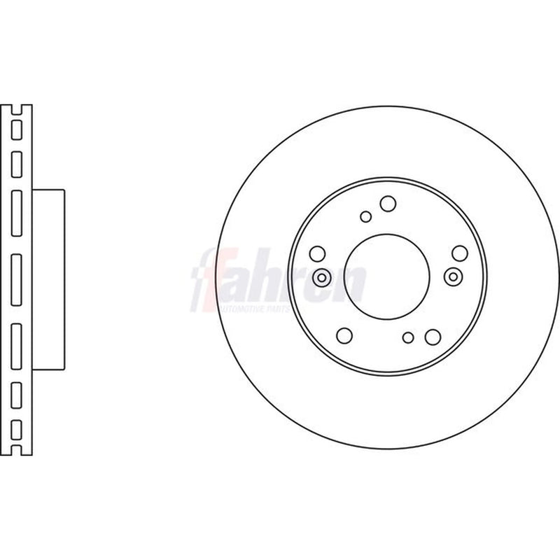 Fahren Front Brake Vented Discs & Pads fits Honda Cr-Z 2010-2013 1.5