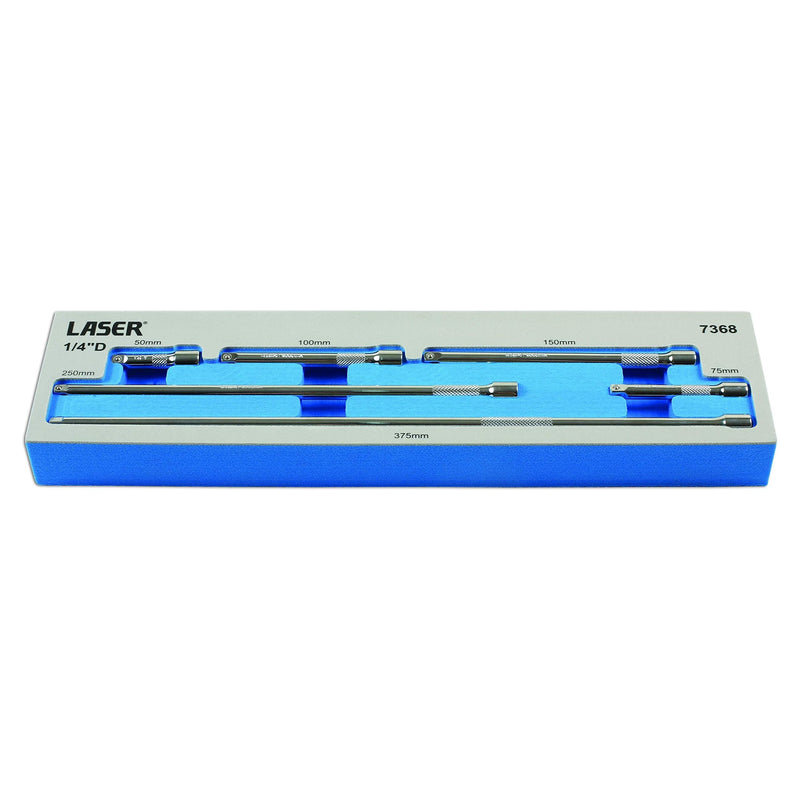 Laser Extension Bar Set 1/4"D 6pc 7368 Laser - Dynamic Drive