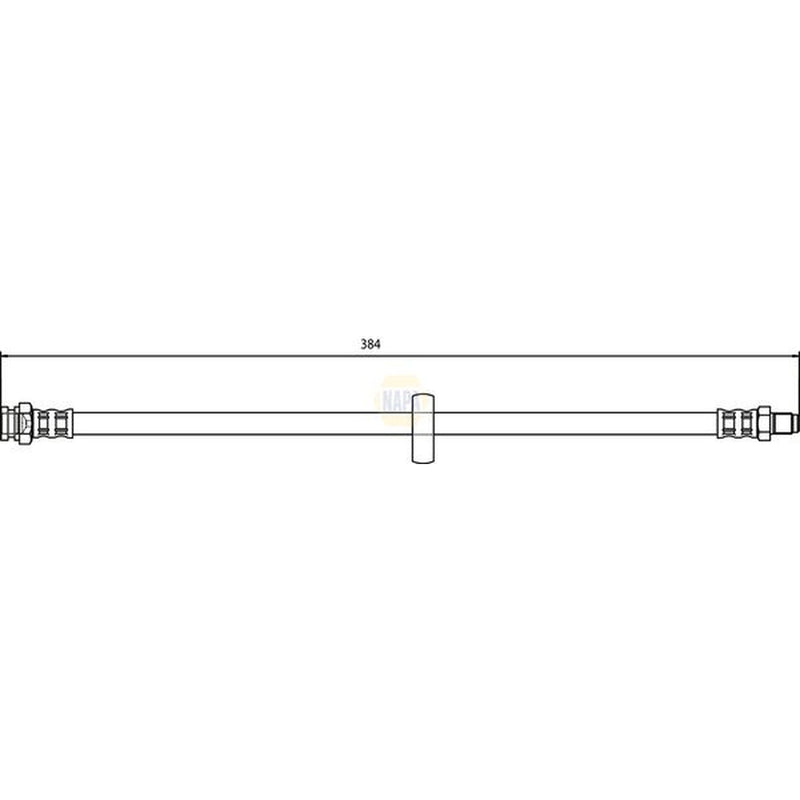 NAPA Brake Hydraulic Hose Line Rear fits Citroën Relay I 2000-2002 2.8