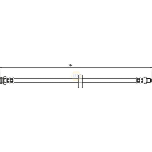 NAPA Brake Hydraulic Hose Line Rear fits Citroën Relay I 2000-2002 2.8