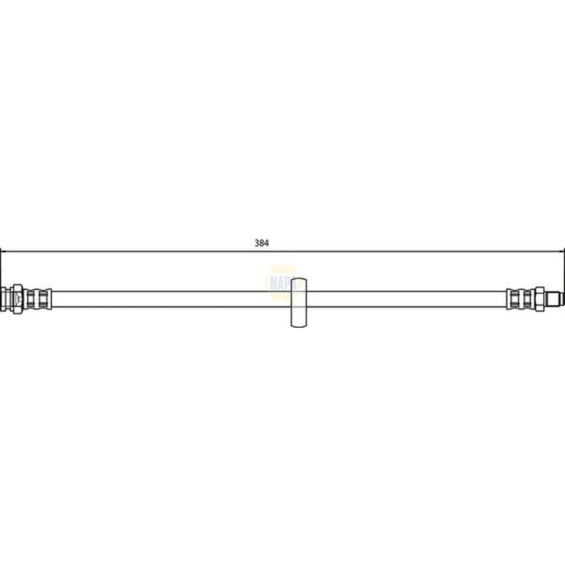 NAPA Brake Hydraulic Hose Line inner NBH1232
