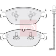 Apec Front Brake Pad Set fits Audi A6 Allroad C7 2012-2018 3.0