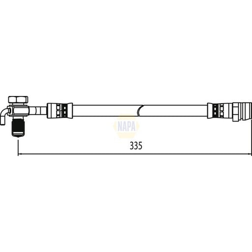 NAPA Brake Hydraulic Hose Line Rear Right fits Ford Galaxy II 2006-2015
