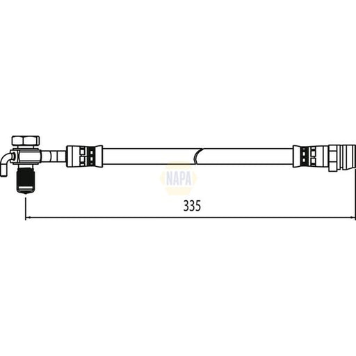 NAPA Brake Hydraulic Hose Line outer NBH1262