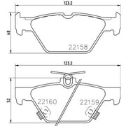 DON Rear Brake Pad Set fits Subaru Crosstrek 2023 on 2.0