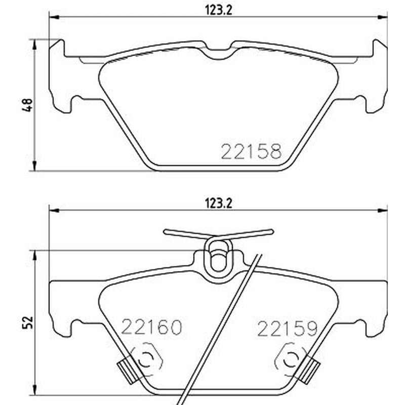 DON Rear Brake Pad Set fits Subaru Crosstrek 2023 on 2.0
