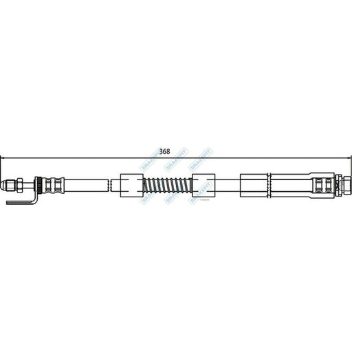 Apec Brake Hydraulic Hose Line Front fits Ford Tourneo Connect 2002-2013 1.8