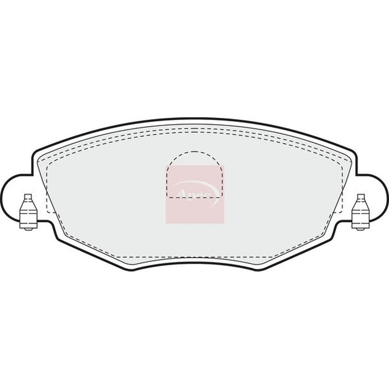 Apec Front Brake Pad Set fits Ford Mondeo 2000-2007 1.8 2.0 2.2 2.5 3.0