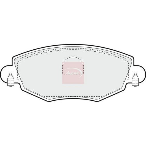 Apec Front Brake Pad Set fits Ford Mondeo 2000-2007 1.8 2.0 2.2 2.5 3.0