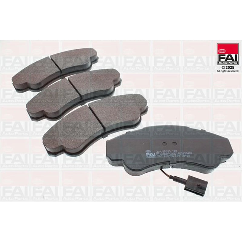 FAI Front Brake Pad Set fits Citroën Relay II 2002-2006 2.0 2.2 2.8