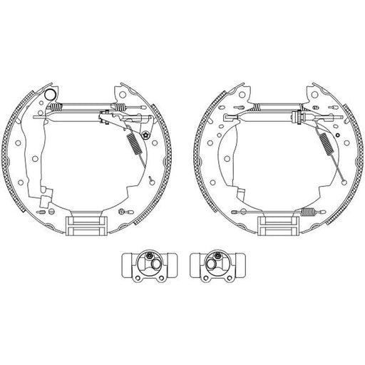 Mintex Brake Shoe Set Axle Kit fits Renault 21 1986-1994 1.7 2.0 2.1 2.2
