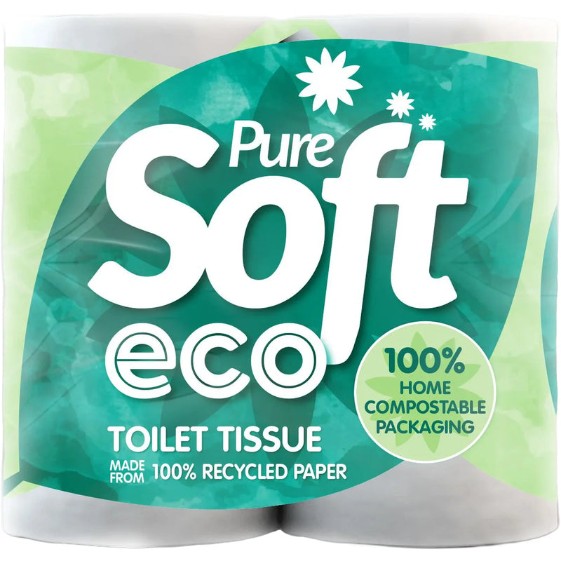 Unbranded Eco Toilet Rolls 1x10 Pack of 4