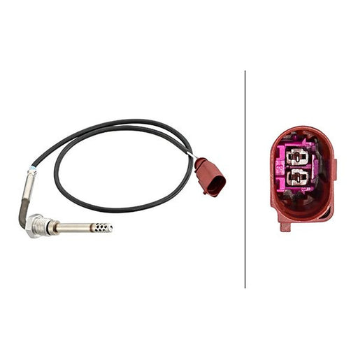 Hella Exhaust Gas Temperature Sensor before soot particulate fil fits Audi A8 D4