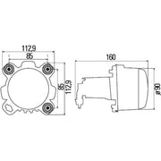 Hella Headlight Headlamp H1 Right