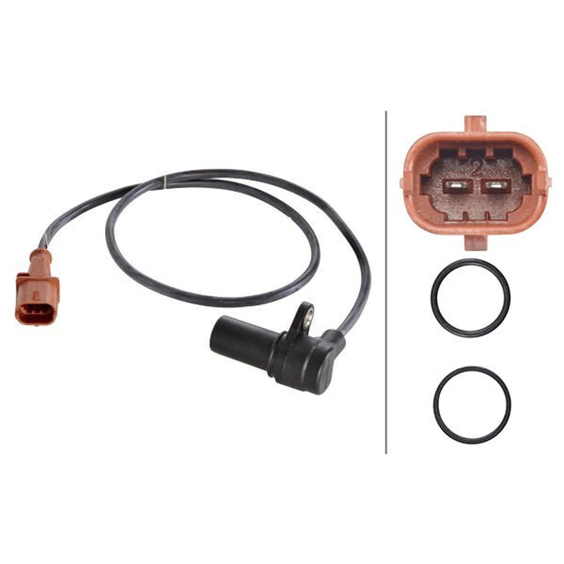 Hella Crankshaft Position Sensor fits Alfa Romeo 145 1996-2001 1.4 1.6 1.8 2.0