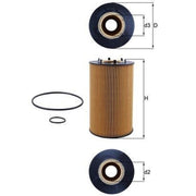 Mahle Engine Oil Filter fits Man Tgx I 2007-2019 18.680 33.680 41.680