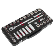 Premier Platinum Metric/Imperial Socket Set 3/8"Sq Drive 37pc Sealey Premier Platinum - Dynamic Drive