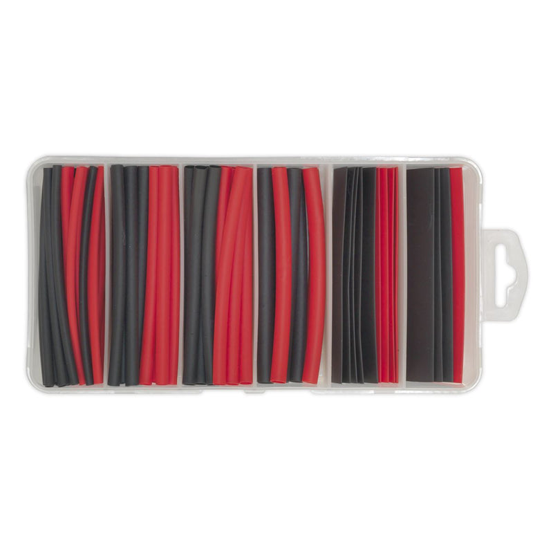 Sealey Heat Shrink Tubing Assortment 95pc 100mm Black & Red HST100BR Sealey - Dynamic Drive