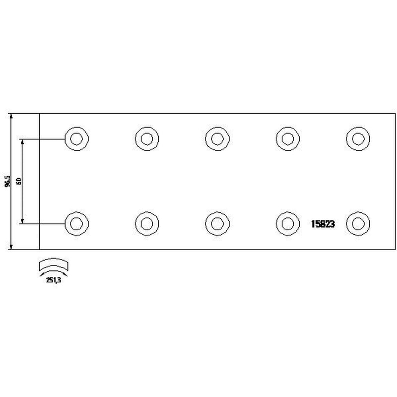 DON Don Cv Brake Lining Set fits Daf 45 1991-2000
