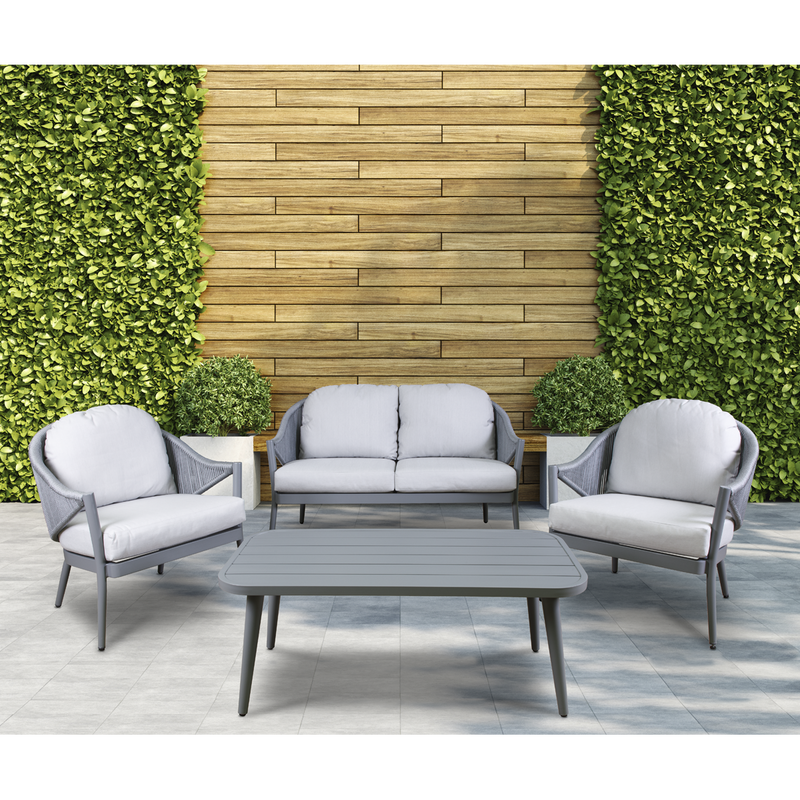 Dellonda Echo 4 Piece Garden Set Dellonda  - Dynamic Drive