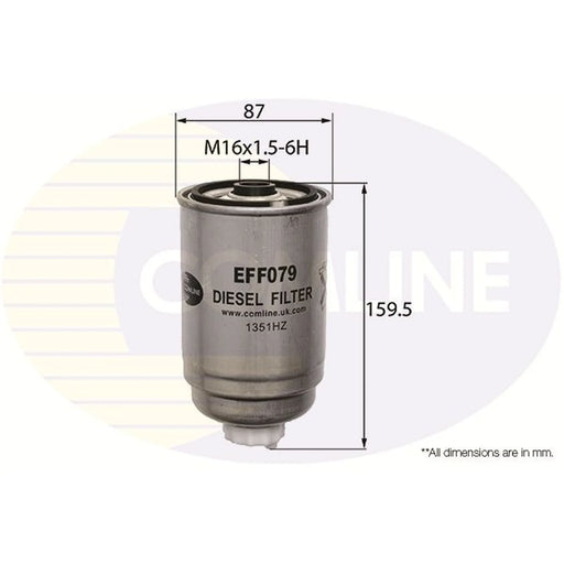 Comline Fuel Filter Element fits Audi A4 B5 2000-2001 1.9