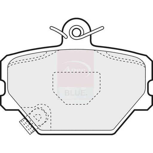 Apec Front Brake Pad Set fits Smart Cabrio 2000-2004