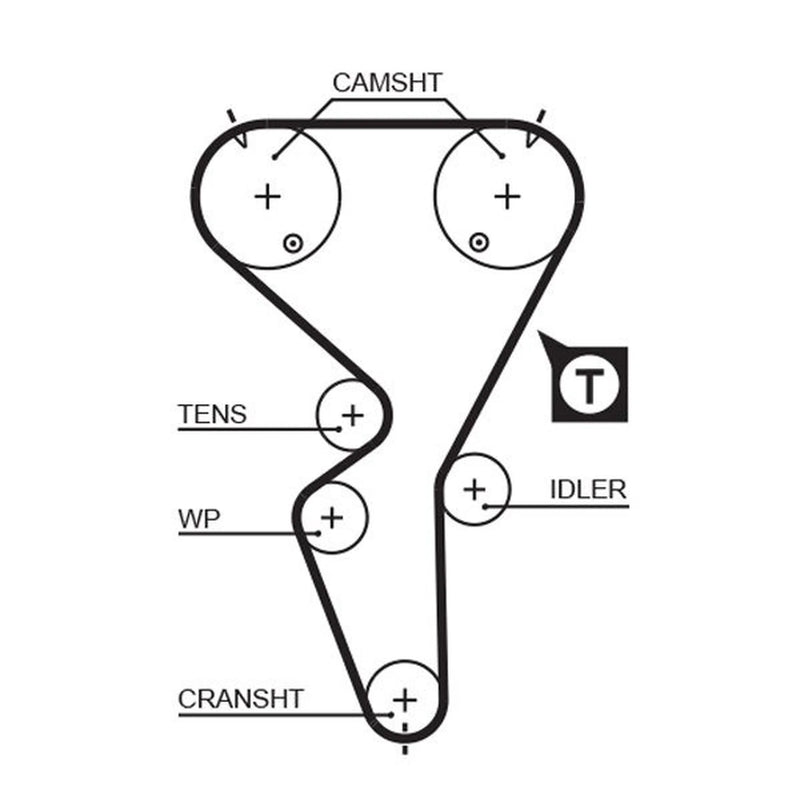 Gates Timing Belt Cambelt 134 Teeth fits Citroën Saxo 1996-2004 1.6