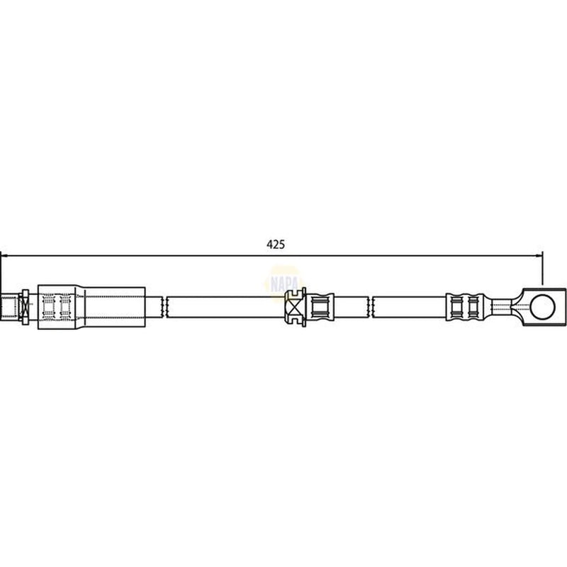 NAPA Brake Hydraulic Hose Line Front NBH1044