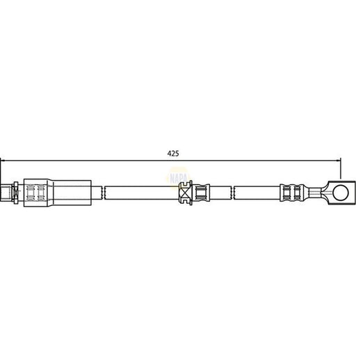 NAPA Brake Hydraulic Hose Line Front NBH1044