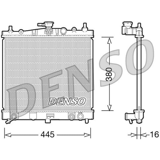 Denso Engine Radiator fits Nissan Micra C+C III 2005-2010 1.4 1.6