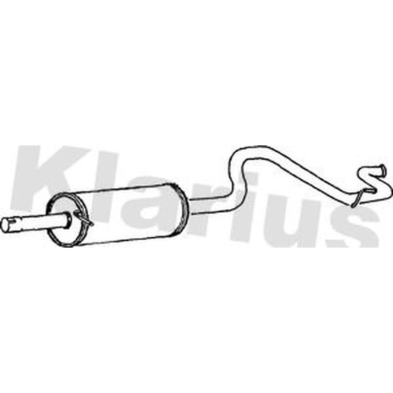 Klarius Box With Tail Pipe Rear fits Ford Transit 1994-2000 2.5