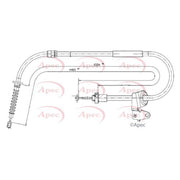 Apec Handbrake Cable Right Rear fits Mini Mini Clubman 2007-2014