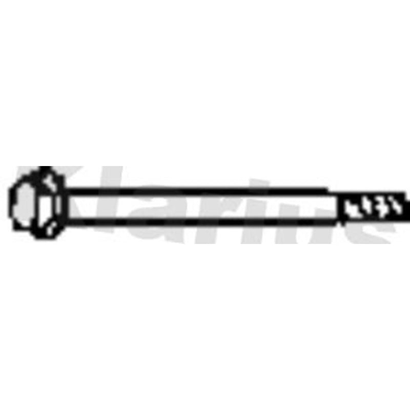 Klarius Exhaust System Bolt fits Renault Espace 1991-1996 2.0 2.2