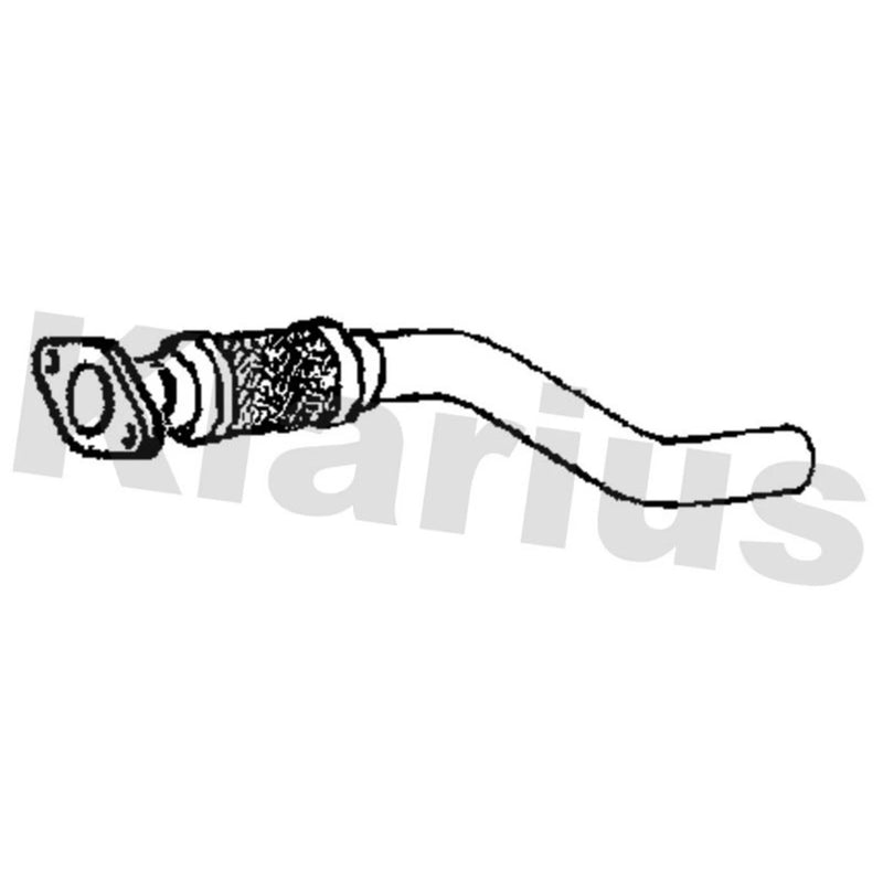 Klarius Exhaust Pipe OD fits Renault Captur I 2013-2019 1.5