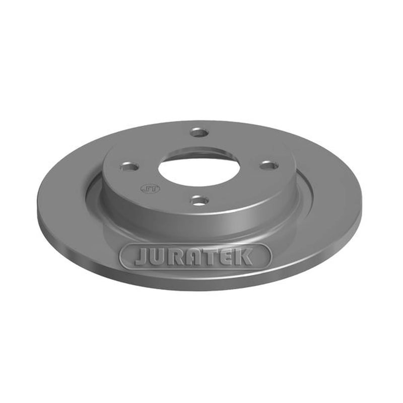 Juratek Rear Brake Solid Discs & Pads fits Ford Fiesta VII 2017-2021 1.0 1.1 1.5