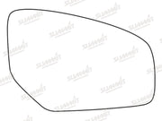 Summit Stick-On Standard Mirror Glass fits Honda Civic RHS Summit - Bars 4 Cars