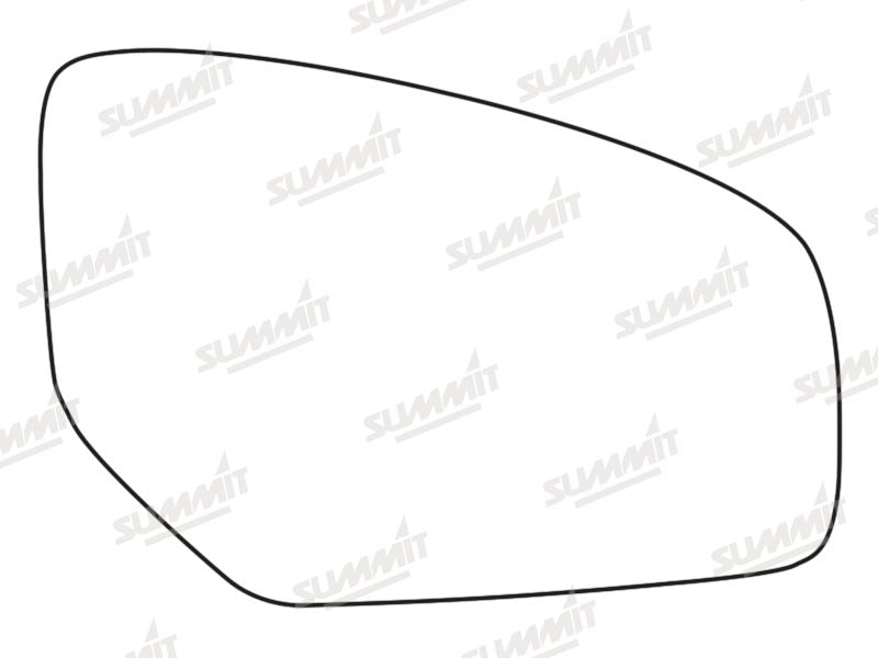 Summit Stick-On Standard Mirror Glass fits Honda Civic RHS Summit - Bars 4 Cars