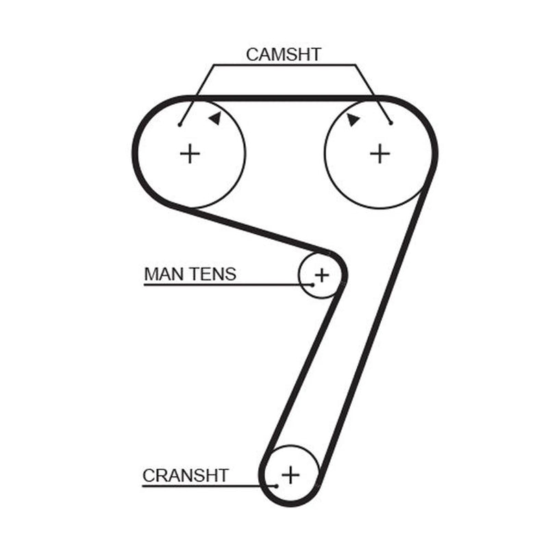Gates Timing Belt Cambelt 138 Teeth fits Fiat Regata 1983-1990 1.6