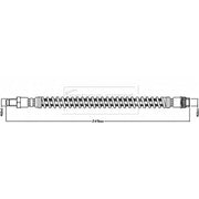 Borg & Beck Brake Hydraulic Hose Line outer BBH8480