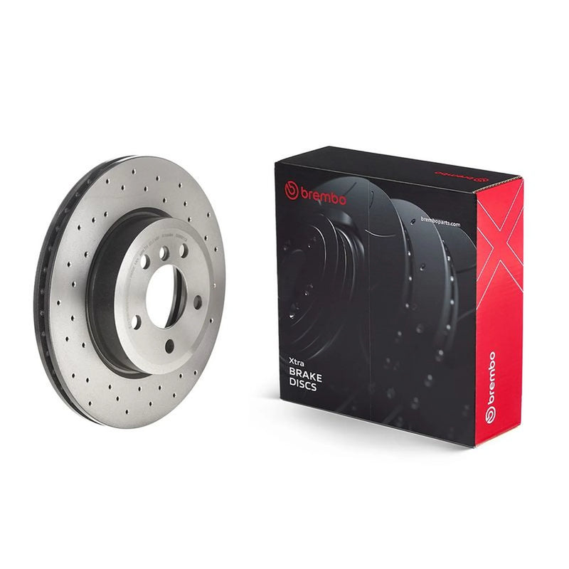 Brembo Xtra 2 x Perforated/Vented Brake Discs fits BMW X3 2003-2011 2.0 2.5 3.0