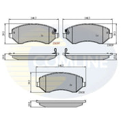 Comline Front Brake Pad Set CBP31162
