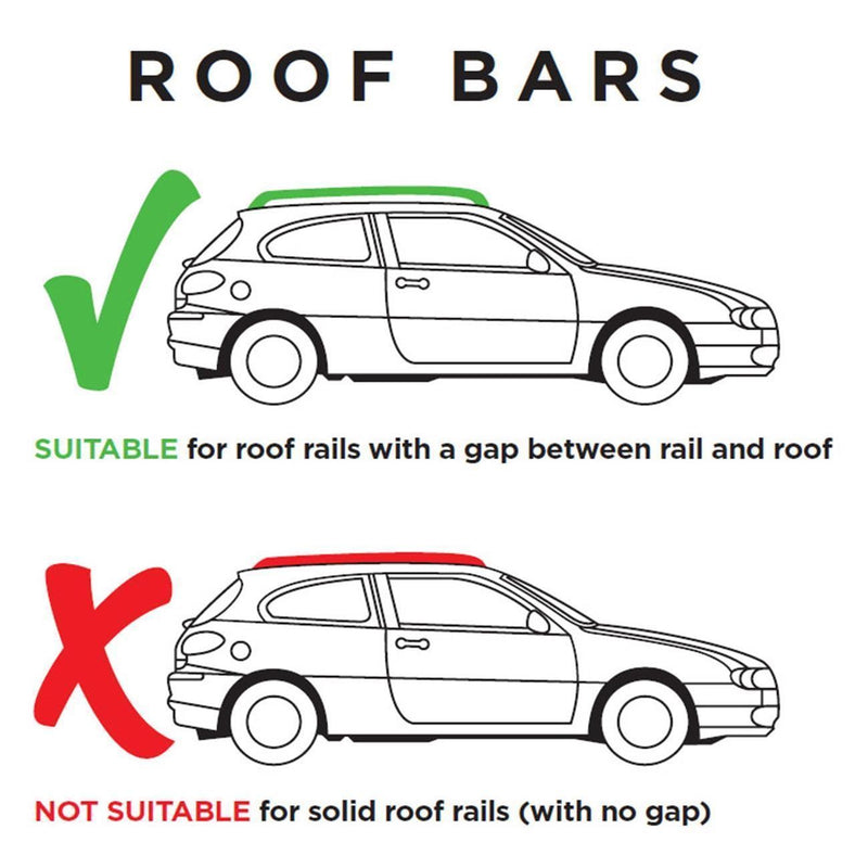 Locking Roof Rack Cross Bars fits Rav-4 2000-2012 MK2 3,5 door Summit  - Dynamic Drive