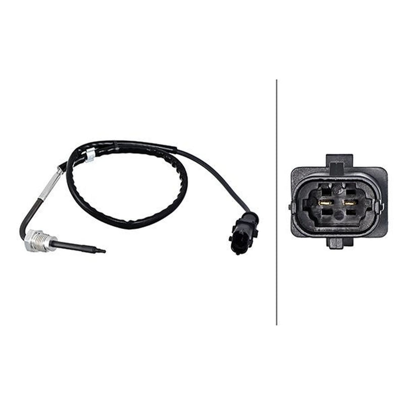 Hella Exhaust Gas Temperature Sensor fits Iveco Daily IV 2006-2012