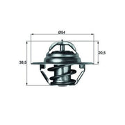 Mahle Thermostat,Coolant fits Mercedes-Benz Sl 1955-1963 121.040 121.042