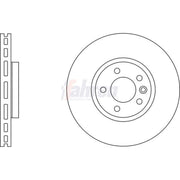 Fahren 2 x Vented Front Brake Discs FBD7159-x2