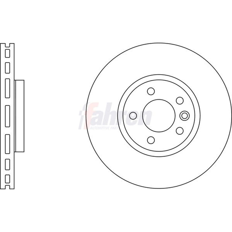 Fahren 2 x Vented Front Brake Discs FBD7159-x2